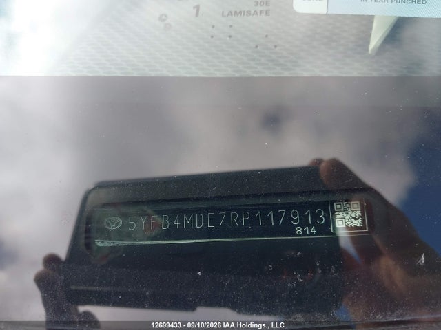 Aukcja sprzedaży 2024 Toyota Corolla Le, vin: 5YFB4MDE7RP117913, numer aukcji: 12699433