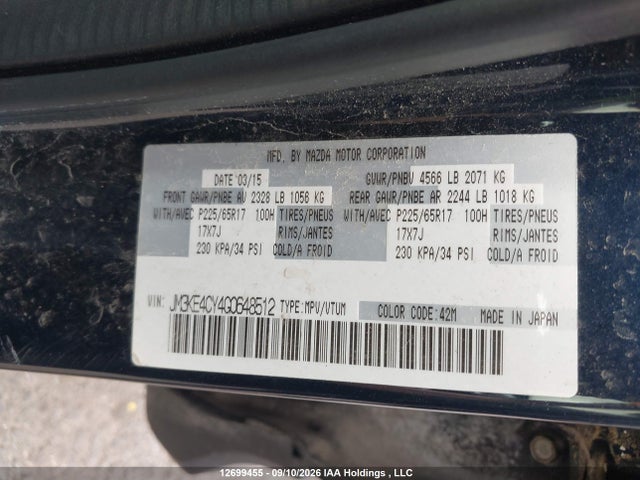 Mazda Cx-5 Touring 2016 JM3KE4CY4G0648512 Image 19