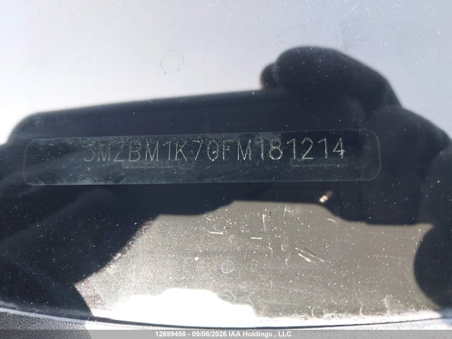 2015 Mazda 3 Sport მანქანა იყიდება აუქციონზე, vin: 3MZBM1K70FM181214, აუქციონის ნომერი: 12699458