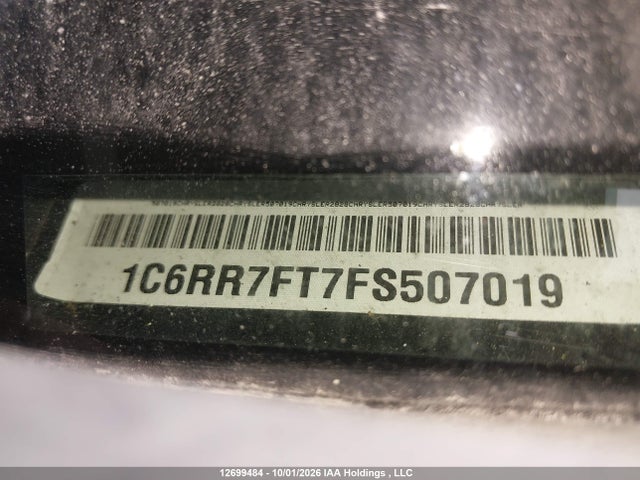 Aukcja sprzedaży 2015 Ram 1500 St, vin: 1C6RR7FT7FS507019, numer aukcji: 12699484