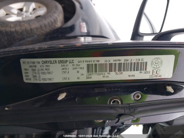 Aukcja sprzedaży 2015 Ram 1500 St, vin: 1C6RR7FT7FS507019, numer aukcji: 12699484