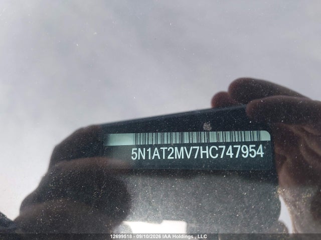 5N1AT2MV7HC747954 Nissan Rogue S/sl Platinum/sv