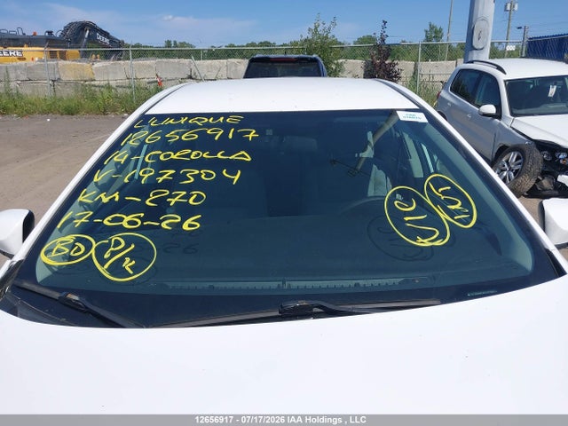 12656917 :رقم المزاد ، 2T1BURHE6EC197304 vin ، 2014 Toyota Corolla Le مزاد بيع