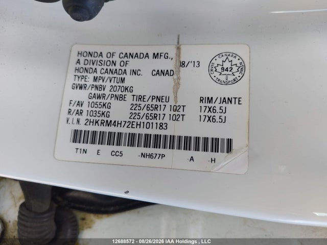 Honda Cr-v Ex-l 2014 2HKRM4H72EH101183 Image 19
