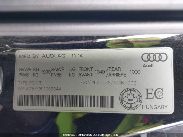 Audi A3 1.8t Progressiv 2015 WAUCCRFF9F1085344 Image 9