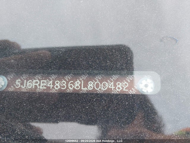Aukcja sprzedaży 2008 Honda Cr-v Lx, vin: 5J6RE48368L800482, numer aukcji: 12699652