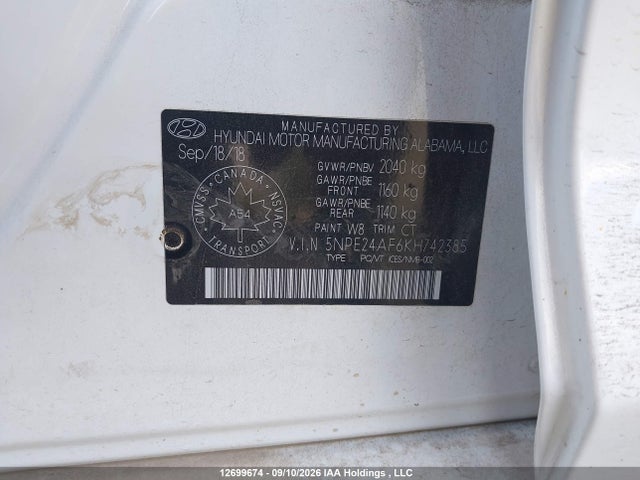 Hyundai Sonata Essential 2019 5NPE24AF6KH742385 Image 20