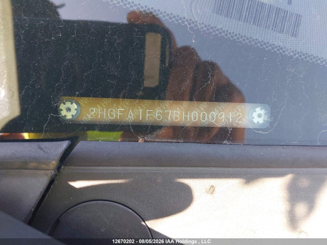 2011 Honda Civic Se მანქანა იყიდება აუქციონზე, vin: 2HGFA1F67BH000912, აუქციონის ნომერი: 12670202