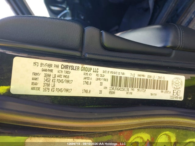 Aukcja sprzedaży 2013 Jeep Grand Cherokee Laredo, vin: 1C4RJFAG4DC501156, numer aukcji: 12699715