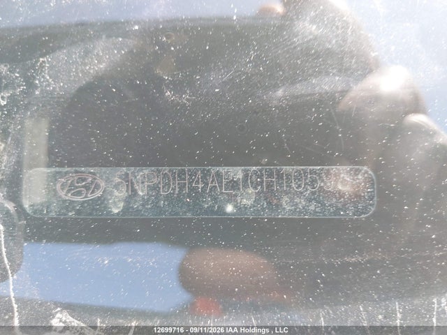 Aukcja sprzedaży 2012 Hyundai Elantra Gls/limited, vin: 5NPDH4AE1CH105939, numer aukcji: 12699716