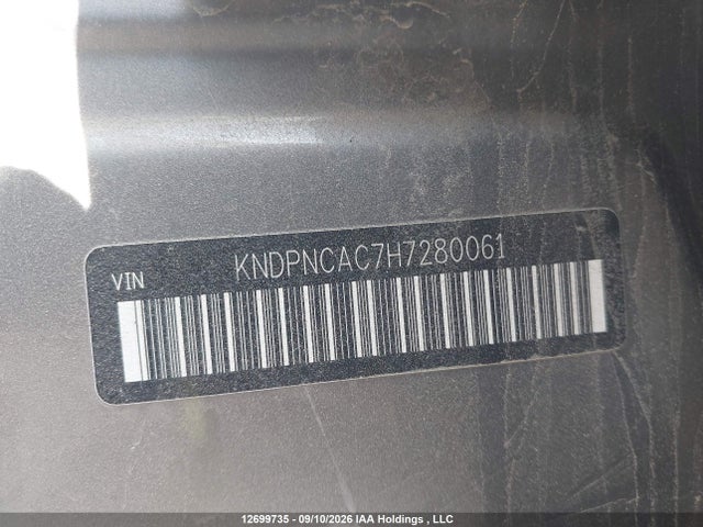 Продажа на аукционе авто 2017 Kia Sportage Ex/ex Premium/ex Tech, vin: KNDPNCAC7H7280061, номер лота: 12699735