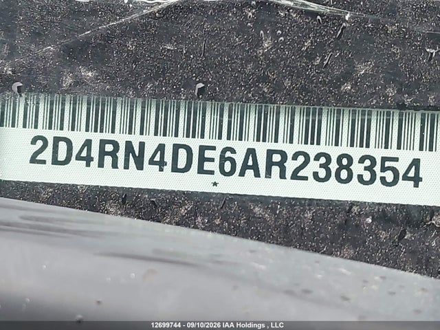 2010 Dodge Grand Caravan Se მანქანა იყიდება აუქციონზე, vin: 2D4RN4DE6AR238354, აუქციონის ნომერი: 12699744