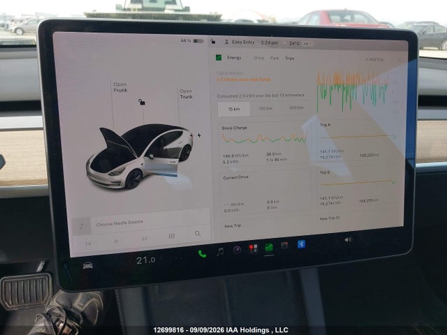 12699816 :رقم المزاد ، 5YJ3E1EA7MF083021 vin ، 2021 Tesla Model 3 مزاد بيع
