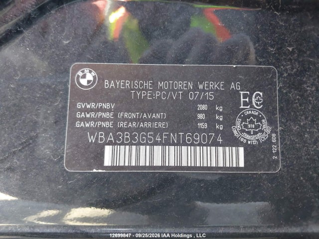 BMW 328i Xdrive 2015 WBA3B3G54FNT69074 Image 21