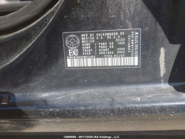 Volkswagen Jetta 2023 3VWCM7BUXPM022859 Image 9