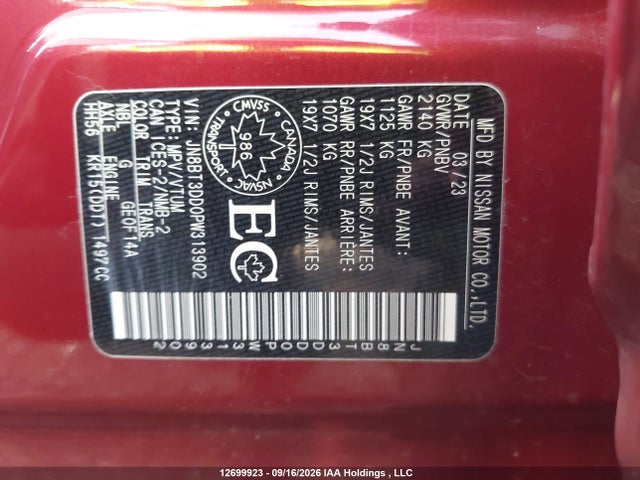 Aukcja sprzedaży 2023 Nissan Rogue Platinum, vin: JN8BT3DD0PW313902, numer aukcji: 12699923