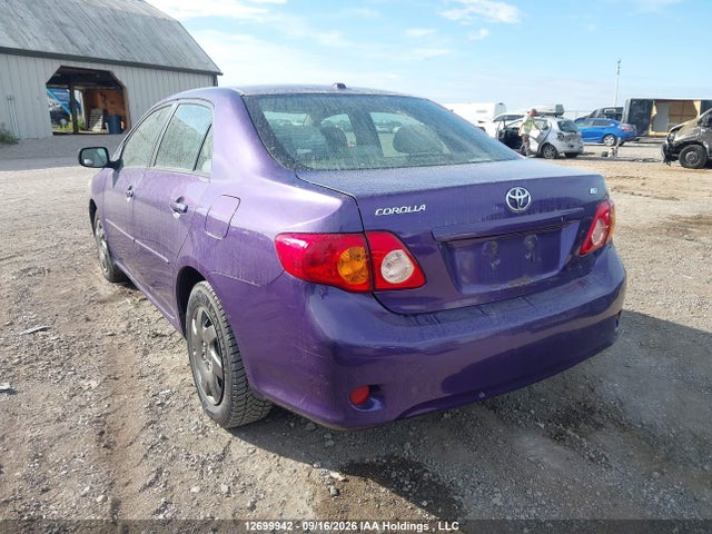 2009 Toyota Corolla Le მანქანა იყიდება აუქციონზე, vin: 2T1BU40E99C047224, აუქციონის ნომერი: 12699942