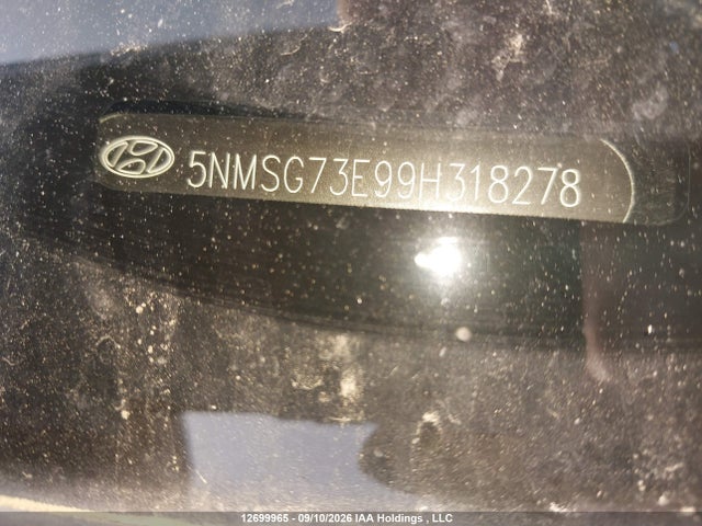 Aukcja sprzedaży 2009 Hyundai Santa Fe Gls Awd, vin: 5NMSG73E99H318278, numer aukcji: 12699965