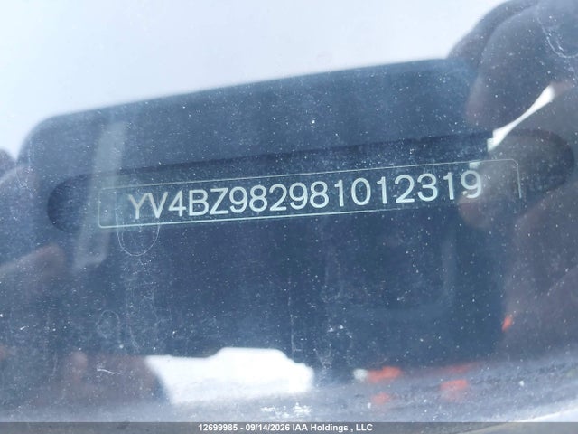 12699985 :رقم المزاد ، YV4BZ982981012319 vin ، 2008 Volvo Xc70 مزاد بيع