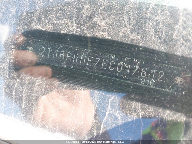Продаж на аукціоні авто 2014 Toyota Corolla Le Eco/le Eco Upgrade, vin: 2T1BPRHE7EC017612, номер лоту: 12700014