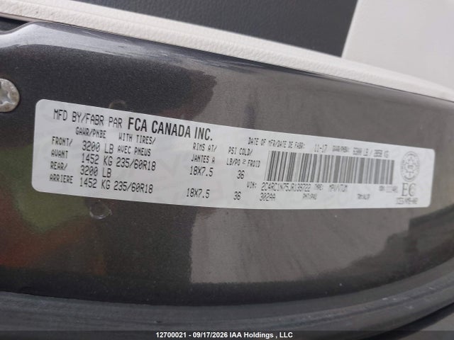 Aukcja sprzedaży 2018 Chrysler Pacifica Hybrid Limited, vin: 2C4RC1N75JR139722, numer aukcji: 12700021