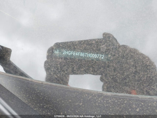 12700035 :رقم المزاد ، 2HGFE4F86TH009772 vin ، 2026 Honda Civic Sport Hybrid/sport Touring Hybrid مزاد بيع