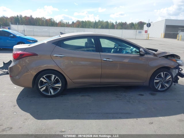 2014 Hyundai Elantra Limited მანქანა იყიდება აუქციონზე, vin: KMHDH4AH7EU068586, აუქციონის ნომერი: 12700040