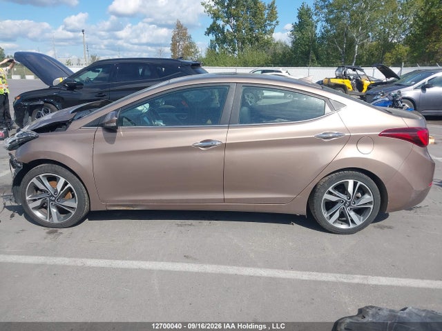 2014 Hyundai Elantra Limited მანქანა იყიდება აუქციონზე, vin: KMHDH4AH7EU068586, აუქციონის ნომერი: 12700040