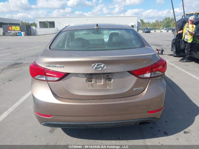 2014 Hyundai Elantra Limited მანქანა იყიდება აუქციონზე, vin: KMHDH4AH7EU068586, აუქციონის ნომერი: 12700040