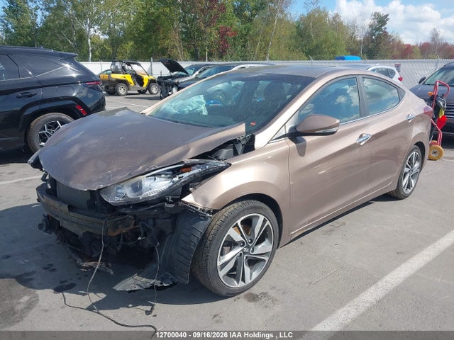 2014 Hyundai Elantra Limited მანქანა იყიდება აუქციონზე, vin: KMHDH4AH7EU068586, აუქციონის ნომერი: 12700040