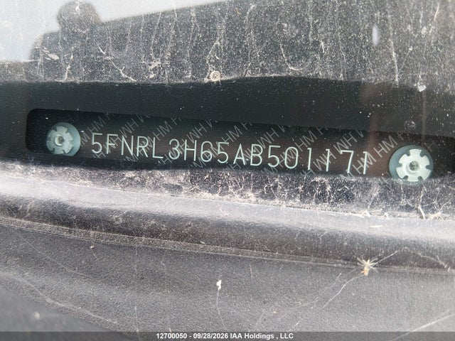 Продаж на аукціоні авто 2010 Honda Odyssey, vin: 5FNRL3H65AB501171, номер лоту: 12700050
