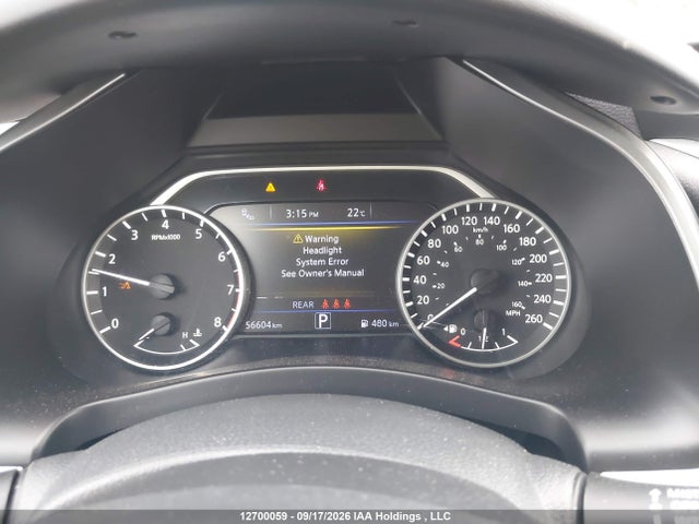 2023 Nissan Murano Midnight Edition/sl მანქანა იყიდება აუქციონზე, vin: 5N1AZ2CS8PC123892, აუქციონის ნომერი: 12700059