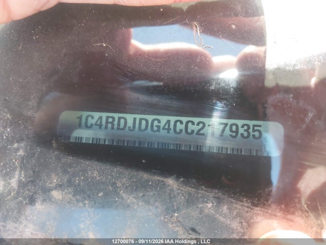 2012 Dodge Durango Crew Plus მანქანა იყიდება აუქციონზე, vin: 1C4RDJDG4CC217935, აუქციონის ნომერი: 12700076