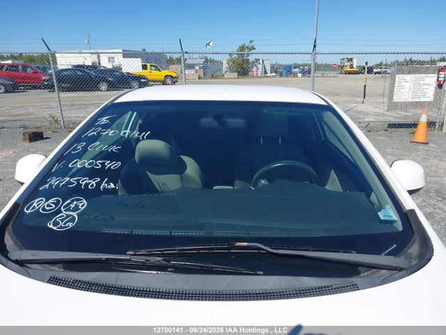 12700141 :رقم المزاد ، 2HGFG3A43DH000540 vin ، 2013 Honda Civic Lx مزاد بيع