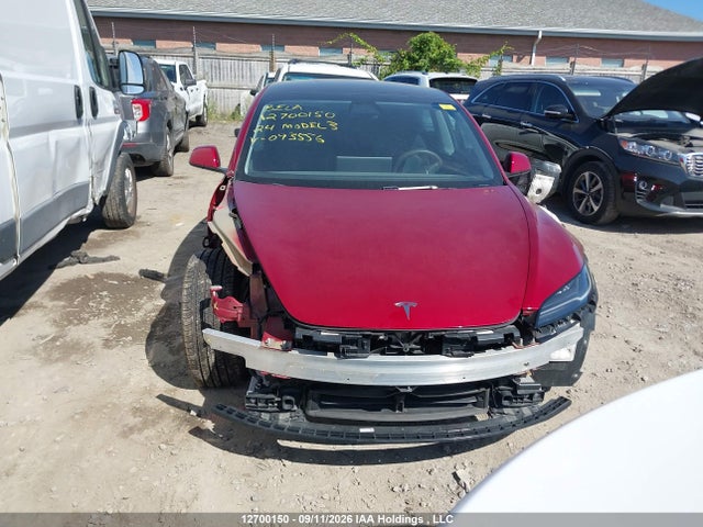 12700150 :رقم المزاد ، LRW3E7FA4RC093556 vin ، 2024 Tesla Model 3 Rwd مزاد بيع
