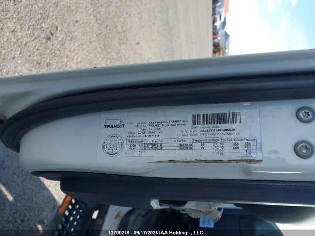 12700278 :رقم المزاد ، JALE5W164R7306649 vin ، 2024 Isuzu Nrr مزاد بيع