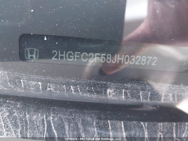 Продаж на аукціоні авто 2018 Honda Civic Lx, vin: 2HGFC2F58JH032872, номер лоту: 12700310