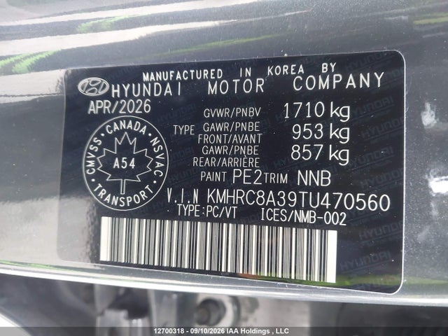 KMHRC8A39TU470560 Hyundai Venue Sel