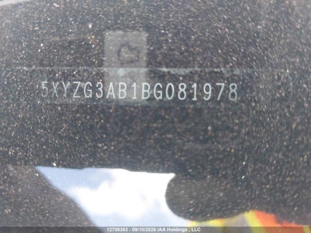 12700383 :رقم المزاد ، 5XYZG3AB1BG081978 vin ، 2011 Hyundai Santa Fe Gls مزاد بيع