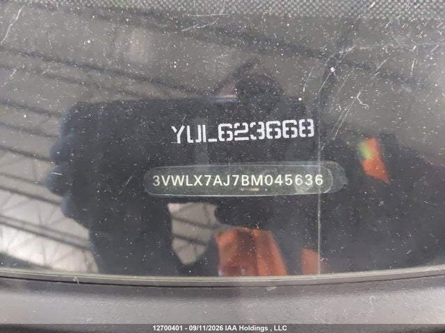 2011 Volkswagen Jetta Sel მანქანა იყიდება აუქციონზე, vin: 3VWLX7AJ7BM045636, აუქციონის ნომერი: 12700401