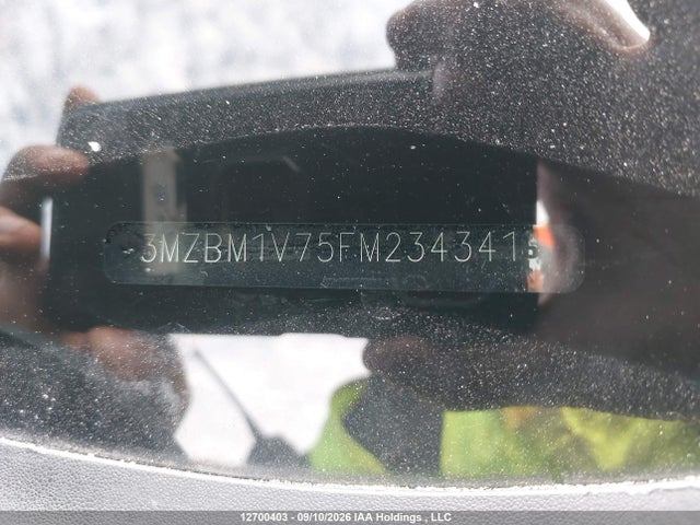 2015 Mazda 3 Touring მანქანა იყიდება აუქციონზე, vin: 3MZBM1V75FM234341, აუქციონის ნომერი: 12700403