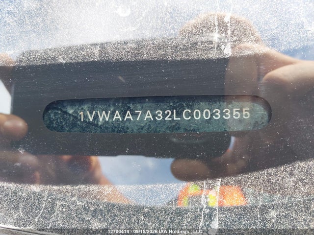 Продажа на аукционе авто 2020 Volkswagen Passat, vin: 1VWAA7A32LC003355, номер лота: 12700414