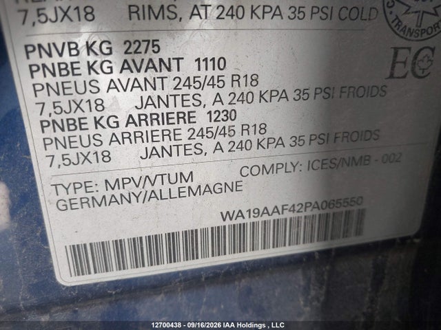 WA19AAF42PA065550 Audi A4 Allroad Prestige