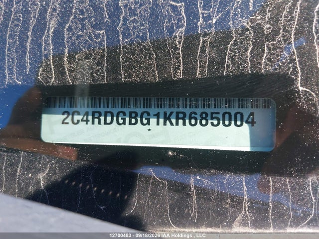 Продажа на аукционе авто 2019 Dodge Grand Caravan Se, vin: 2C4RDGBG1KR685004, номер лота: 12700483