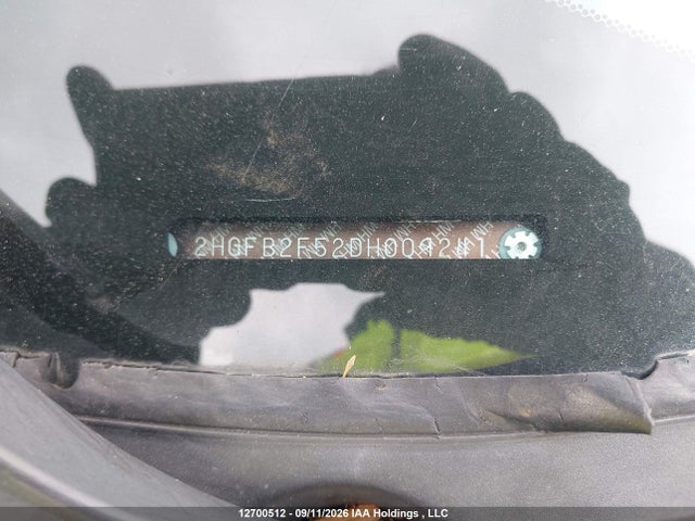 Aukcja sprzedaży 2013 Honda Civic, vin: 2HGFB2F52DH009241, numer aukcji: 12700512