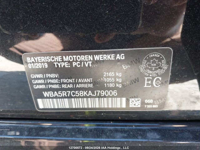 Продажа на аукционе авто 2019 Bmw 330i Xdrive, vin: WBA5R7C58KAJ79006, номер лота: 12700572