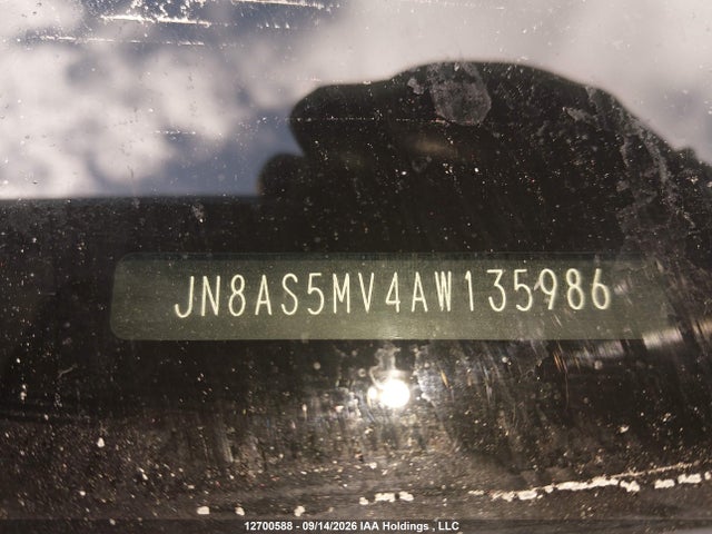 Auction sale of the 2010 Nissan Rogue Sl, vin: JN8AS5MV4AW135986, lot number: 12700588