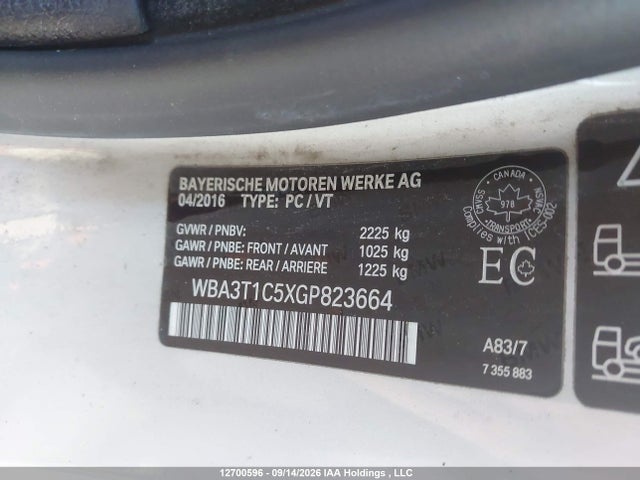 Продажа на аукционе авто 2016 Bmw 428 Xi Sulev, vin: WBA3T1C5XGP823664, номер лота: 12700596