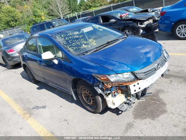 2012 Honda Civic Lx მანქანა იყიდება აუქციონზე, vin: 2HGFB2F44CH041730, აუქციონის ნომერი: 12691267