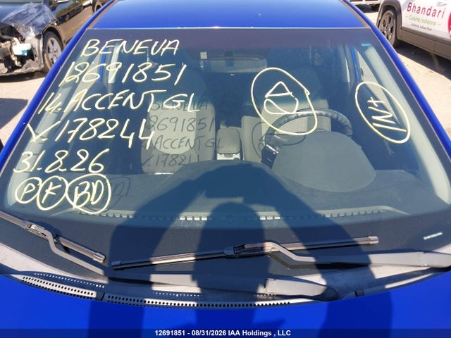 KMHCT5AE6EU178244 Hyundai ACCENT GL